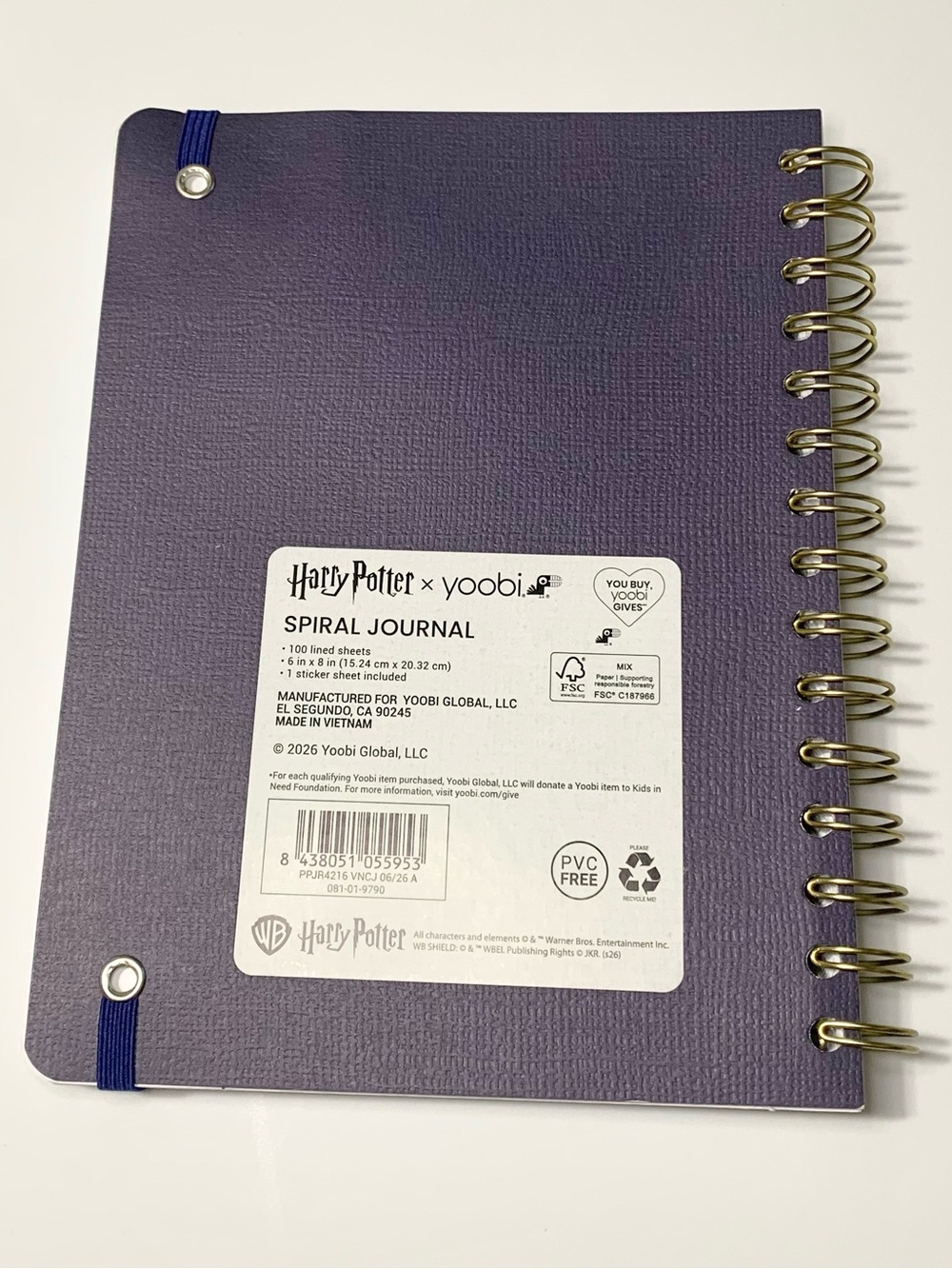 Harry Potter Yoobi Potions Class Journal Notebook NEW Stickers Included 6” x 8” - Picture 2 of 6